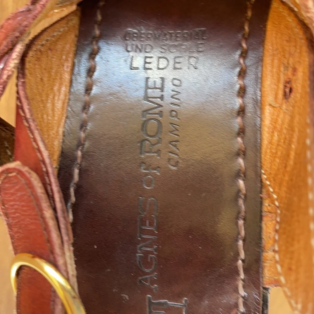 Vero Cuoio agnes of rome sandals  size 38 US size 7.5
